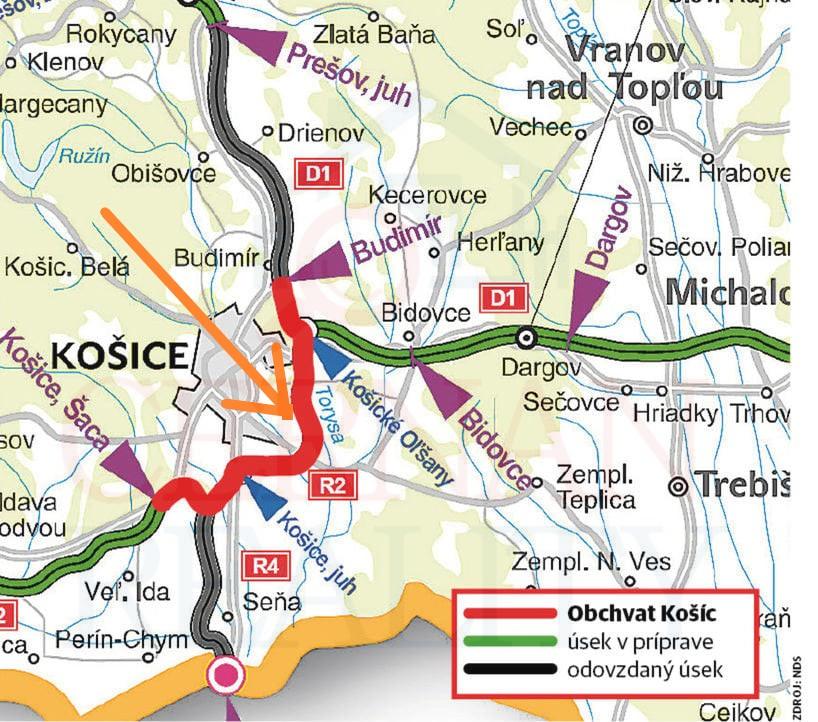 Stavebný pozemok 2173 m2 Košice - Krásna - plánované nové sídlisko