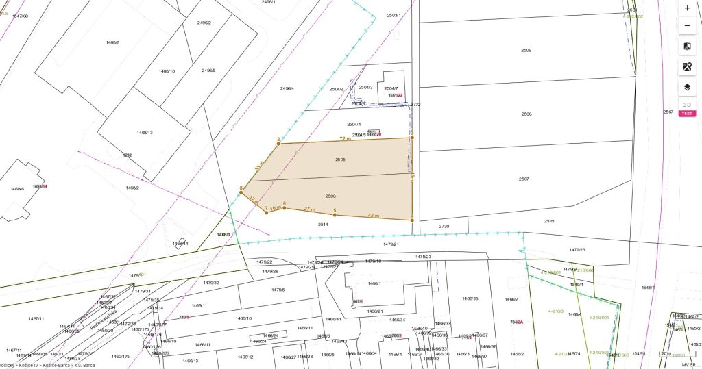 Predaj pozemok 3230 m2 Košice – Barca