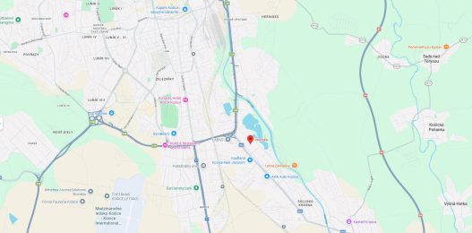 byt 4 izbovy Irkutska Nad Jazerok Kosice Mapa